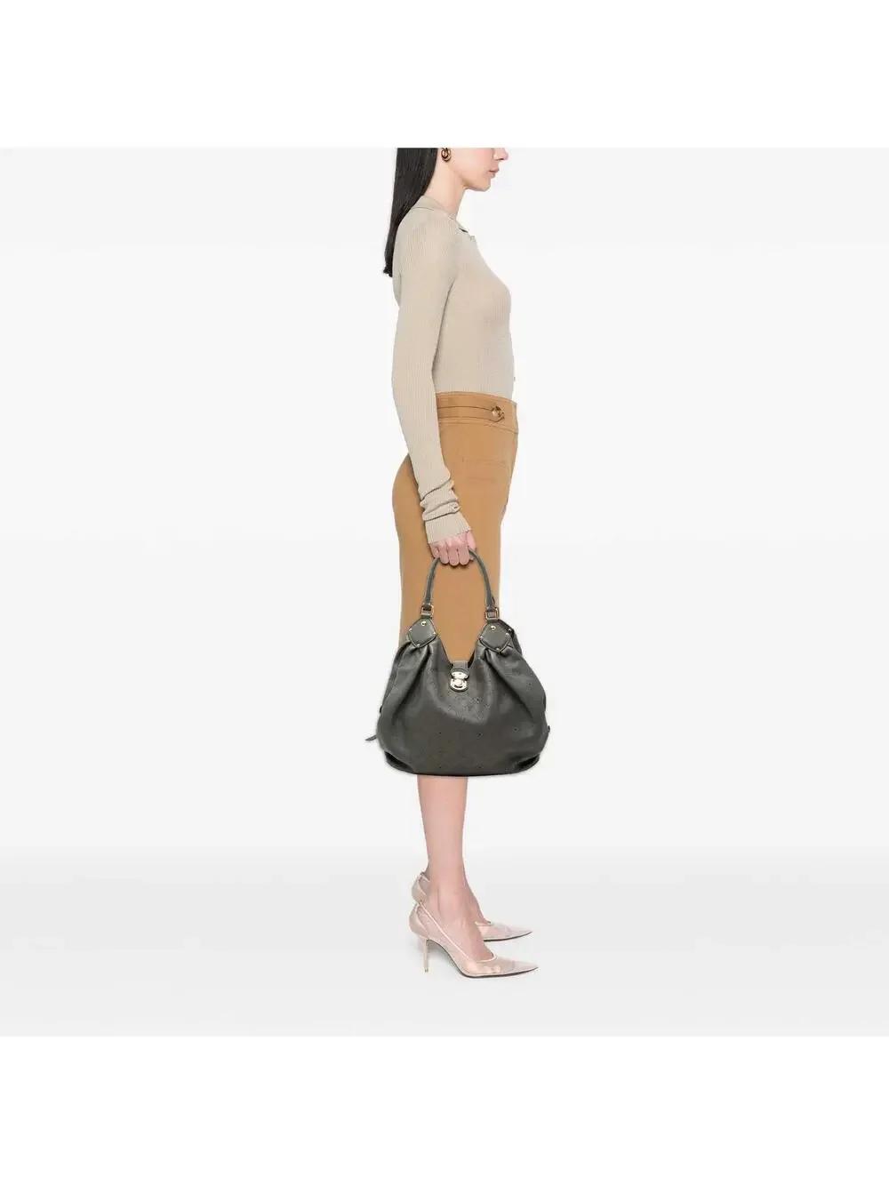 Louis Vuitton Mahina L Hobo Pre-Loved #360985L98B